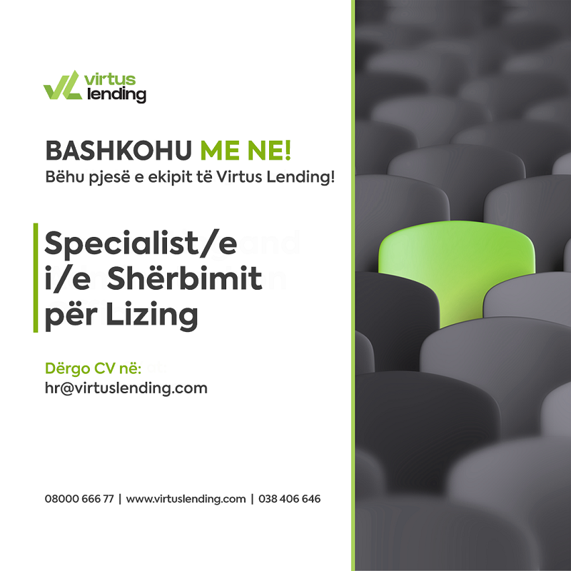 Specialist/e i/e Shërbimit për Lizing